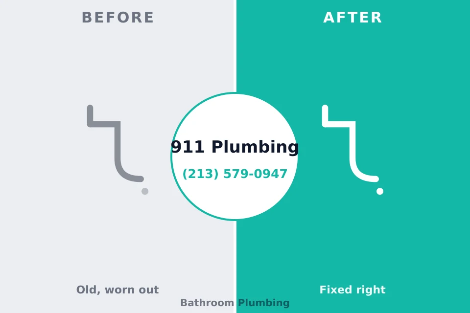 Before and after: plumbing repair Harwich Port, MA